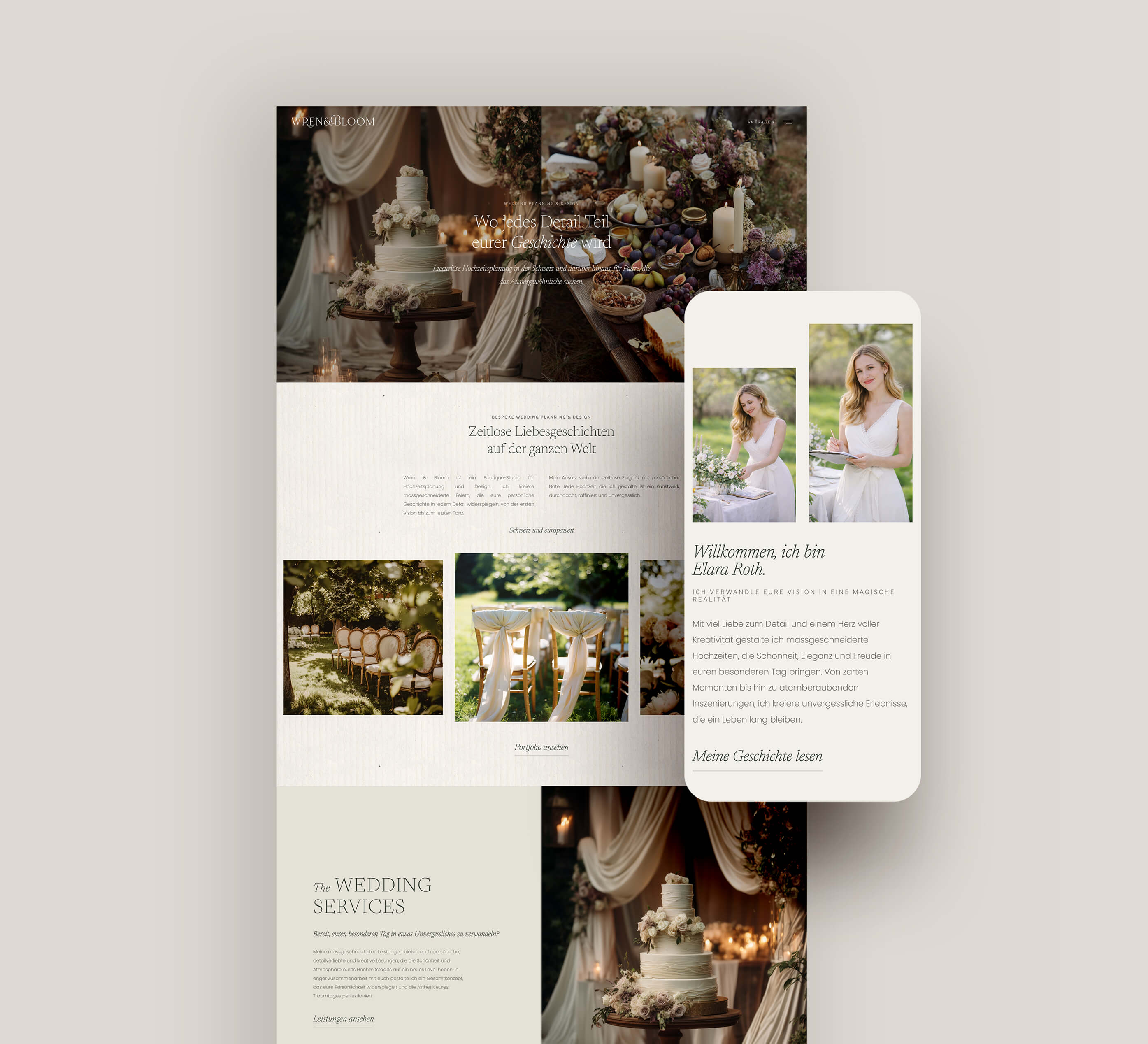 Webdesign für Hochzeitsplanerinnen