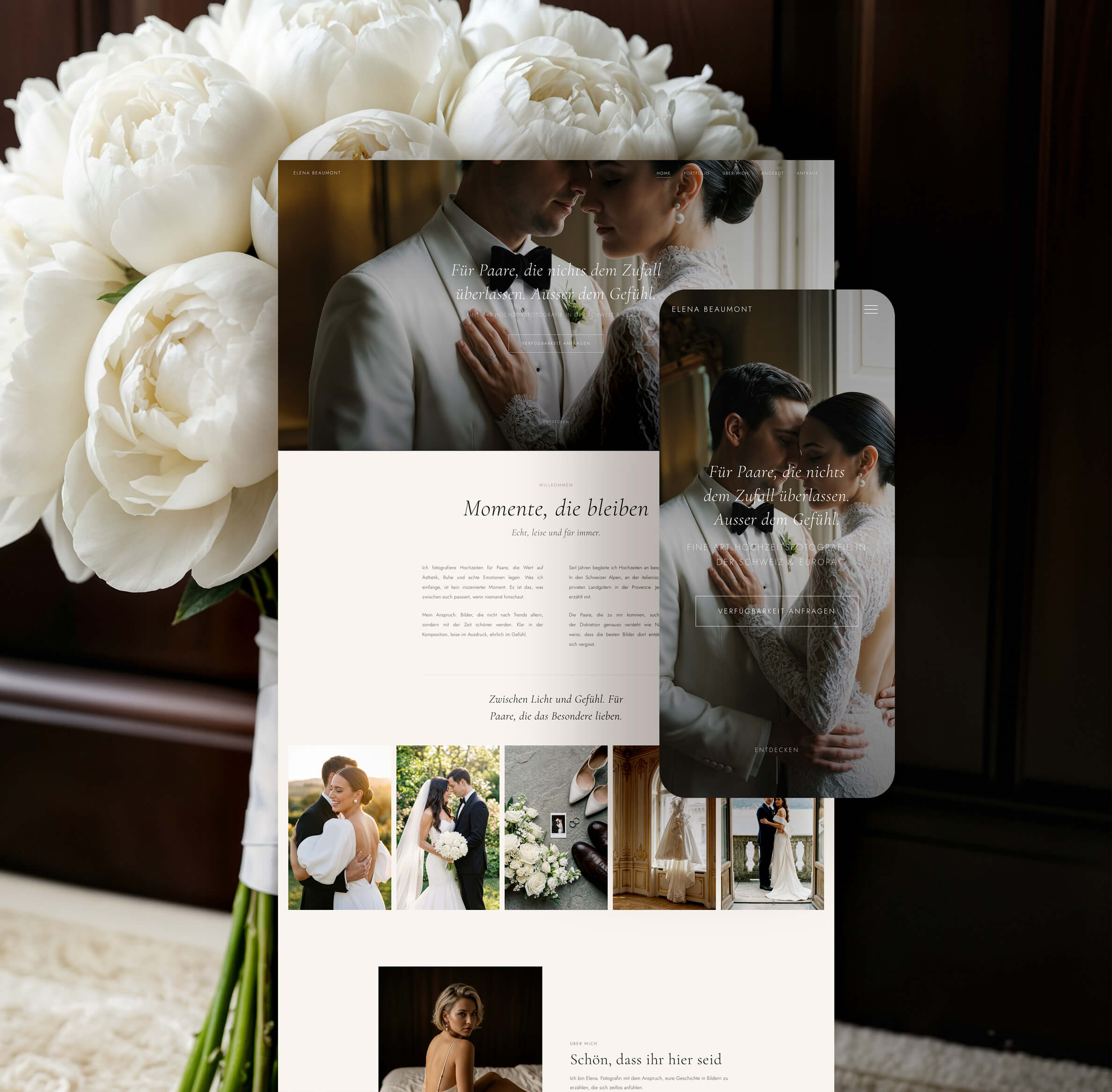 Webdesign für Hochzeitsfotografen